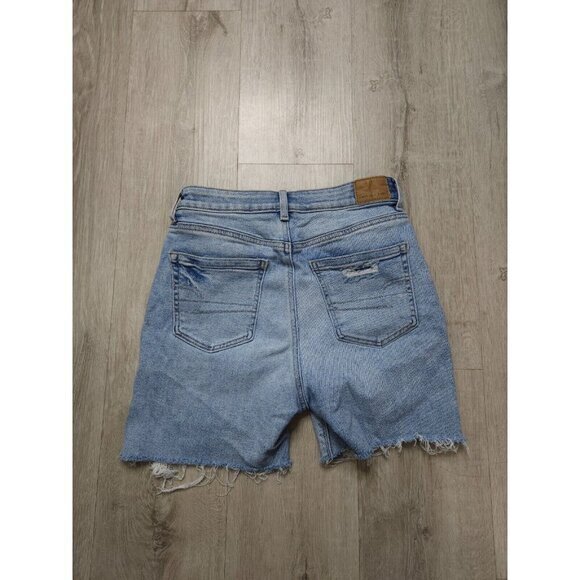 American Eagle Jean Shorts Distressed Lot Blue Denim Size 2 - Picture 3 of 10